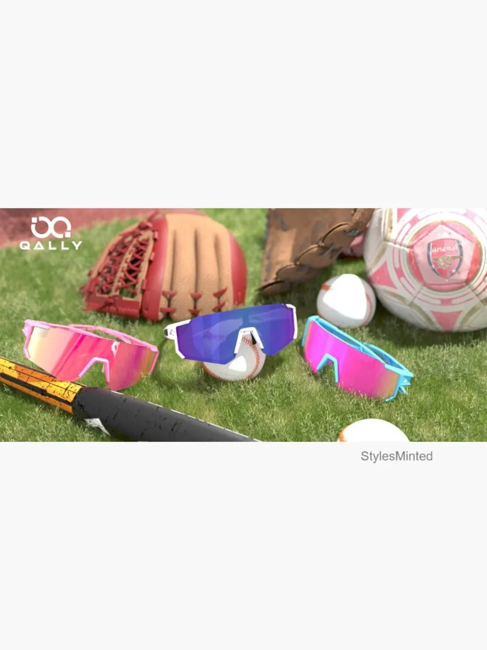 Youth Baseball Softball Sunglasses 3 Pack UV Protection Kids Sports